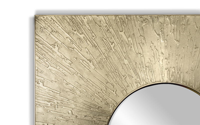 HULI Square | Modern Square Mirror by BRABBU